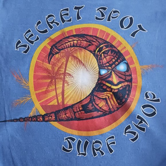 T Shirt Secret Spot Surf Shop Outer Banks Nags Head NC Adult Size S/M Small/Med - Picture 1 of 6